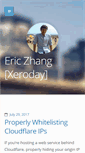 Mobile Screenshot of ericzhang.me